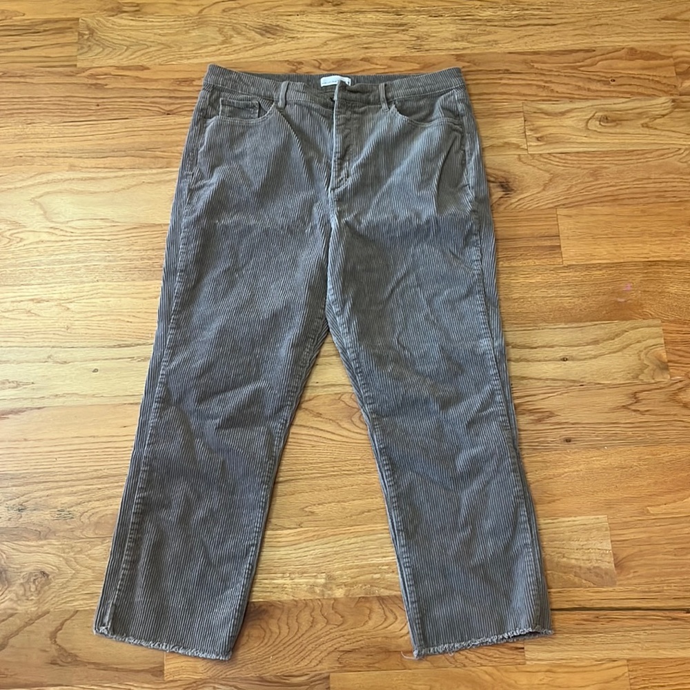 Gray corduroy jeans from Loft (size 14)!